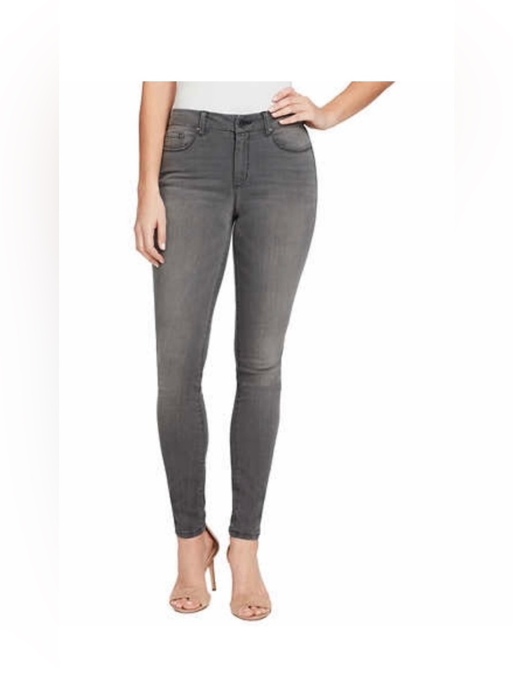 Jessica Simpson Skinny Jeans Grey Faded Wash NWOT Size 18W